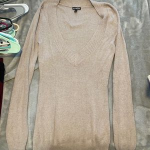 Express Long Sleeve V-Neck Sweater